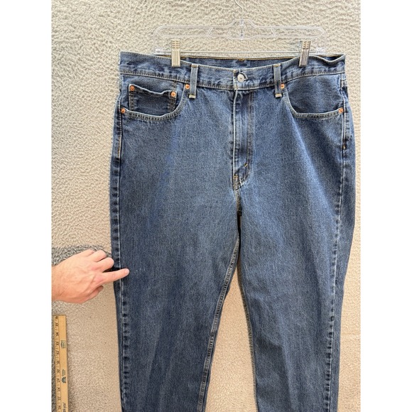 Levis 550 Jeans Mens 38x34 Blue Denim Relaxed Fit Workwear Grunge Skater * - Picture 13 of 14